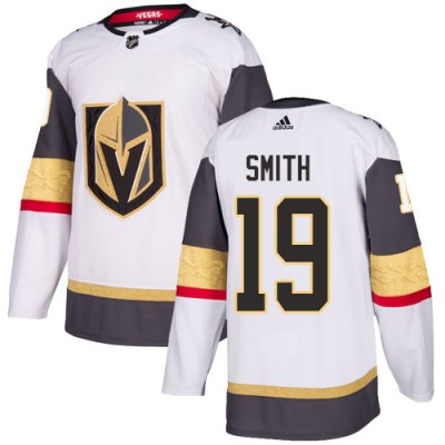 Adidas Vegas Golden Knights #19 Reilly Smith White Road Authentic Stitched NHL Jersey